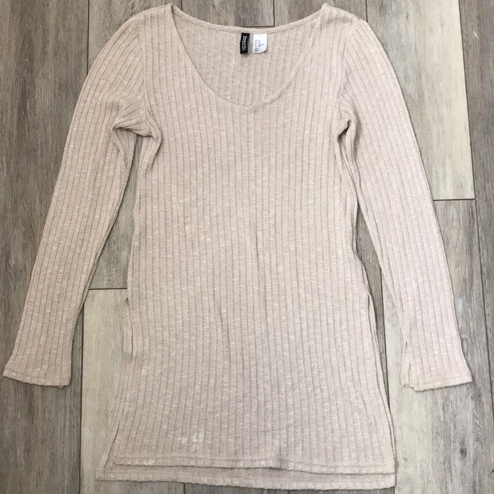 Divided Cream Sweater XS